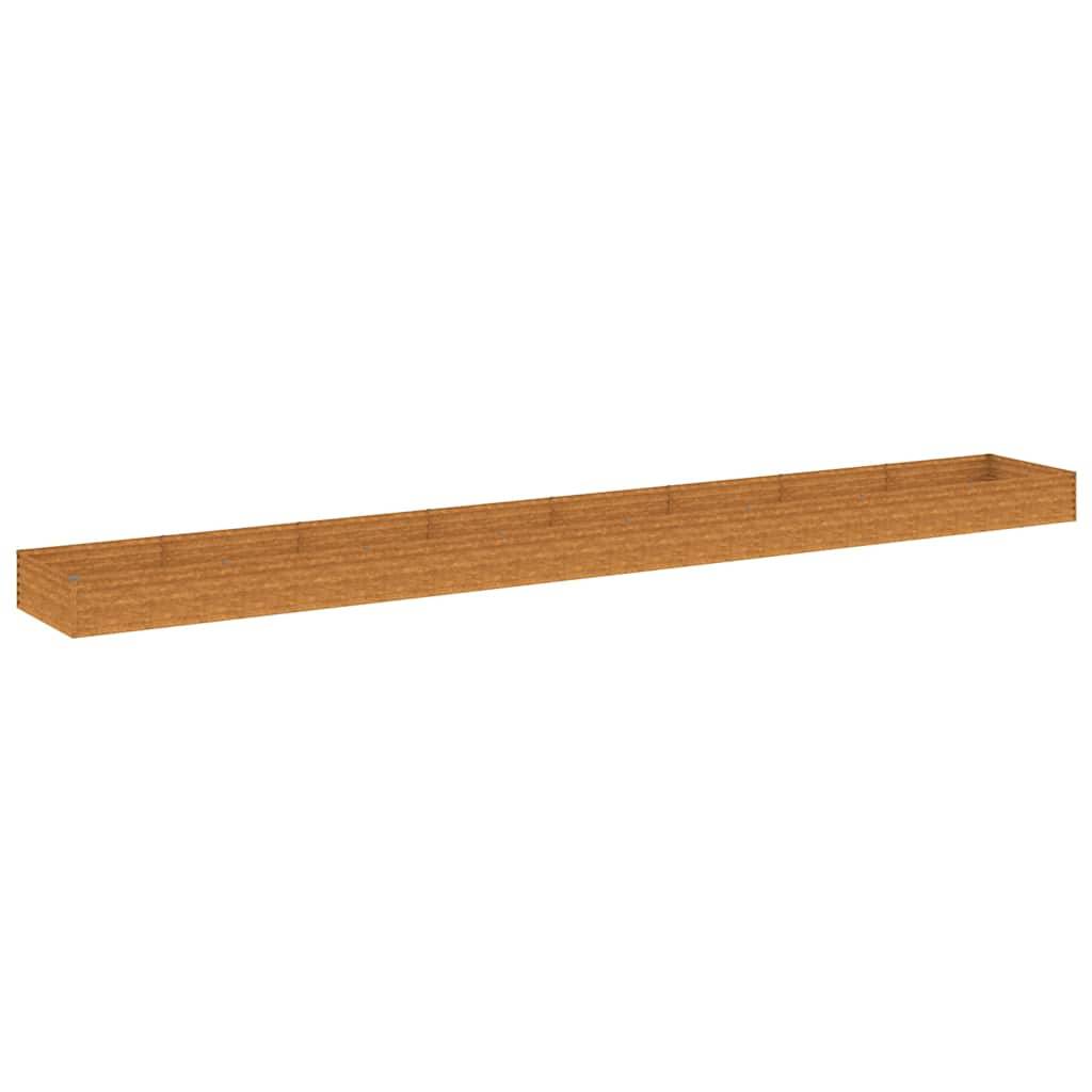 Prolenta Premium - Jardinière acier marron 770 x 100 x 36 cm - Prolenta premium p377.0 - Image 2