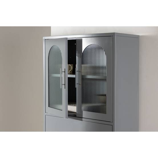 Venture Home - Buffet haut 2 portes et 3 tiroirs La Paz Gris clair - Image 8