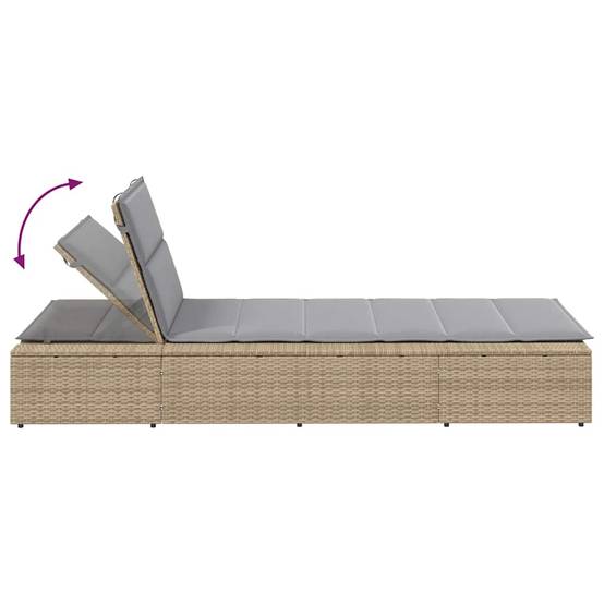 Bain de Soleil Design Vague Résine Tressée Jardin Beige – ComfortXL Outdoor Living - Image 9
