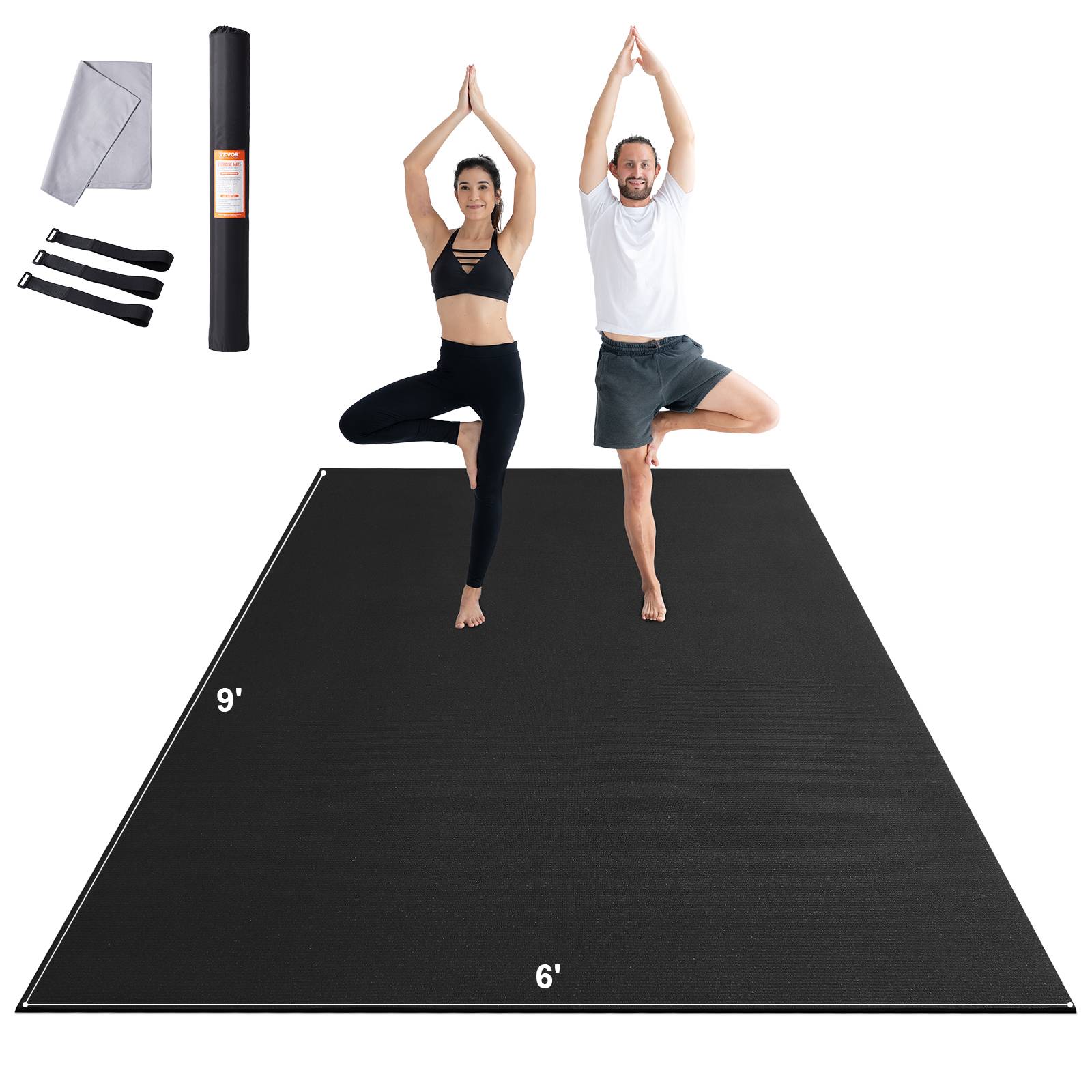 Vevor - VEVOR Tapis de yoga antidérapant tapis d'entraînement 2750 x 1830 mm pilates - Image 1