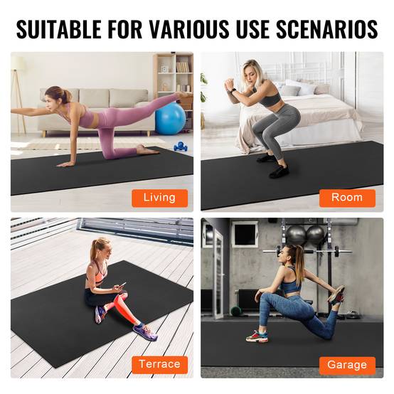 Vevor - VEVOR Tapis de yoga antidérapant tapis d'entraînement 2750 x 1830 mm pilates - Image 6
