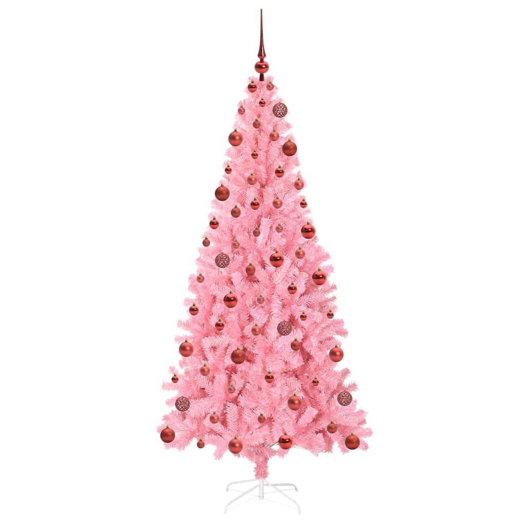 Vidaxl - Sapin de Noël Rose 180 cm PVC vidaXL 3396429 - Image 5