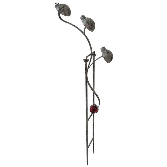 La Grande Prairie - Tuteur mobile jardin Coccinelles 11x5x40cm - Image 1