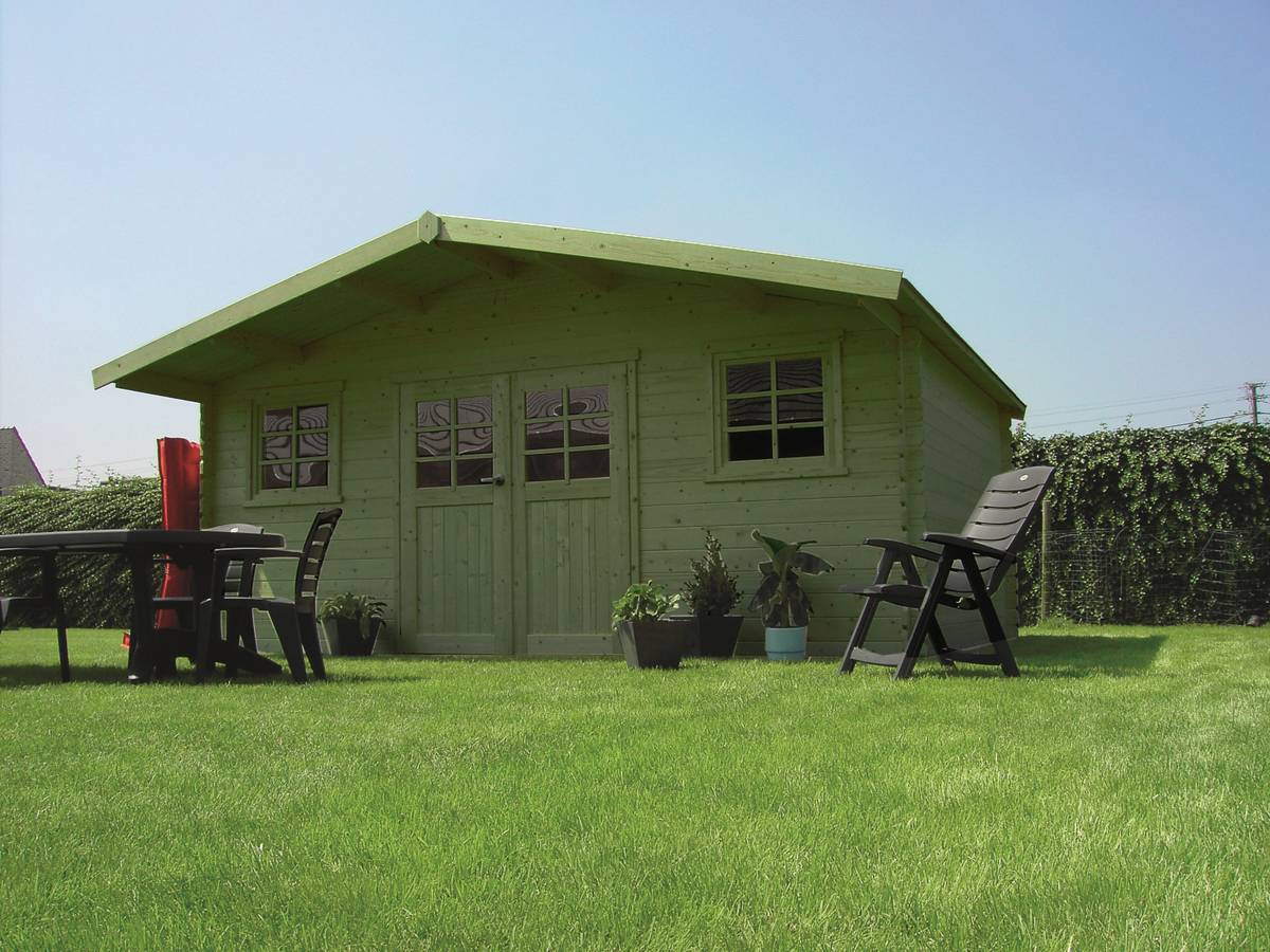 Habitat Et Jardin - Abri Jardin Bois "zürich" - 19.71 M² - 5.08 X 3.88 X 2.53 M - 28 Mm -solid - Image 2