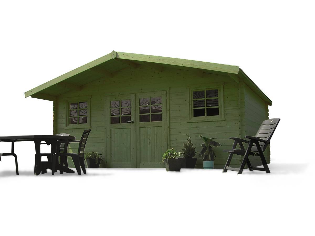 Habitat Et Jardin - Abri Jardin Bois "zürich" - 19.71 M² - 5.08 X 3.88 X 2.53 M - 28 Mm -solid - Image 1