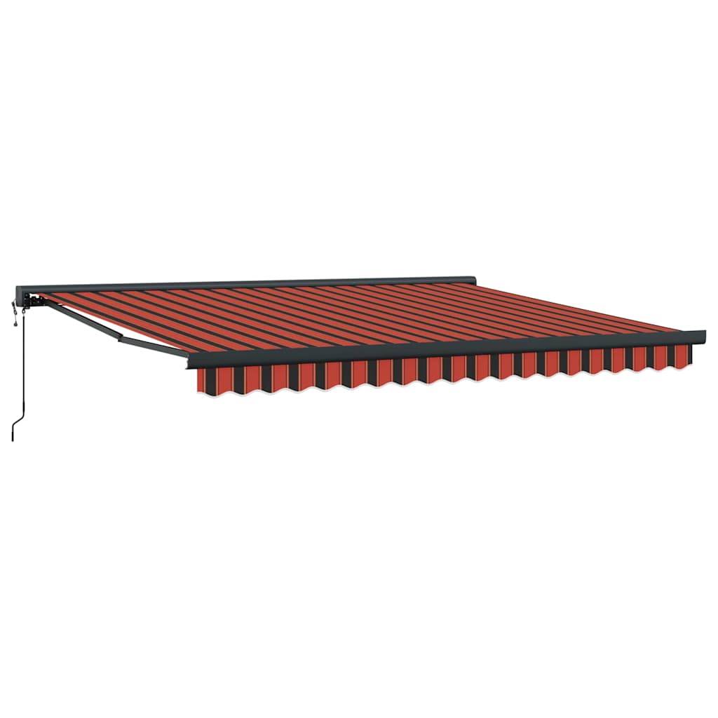 Maison Chic - Store banne | Auvent Rétractable Rouge et Noir 350 x 250 cm tissu Maison Chic - Image 1