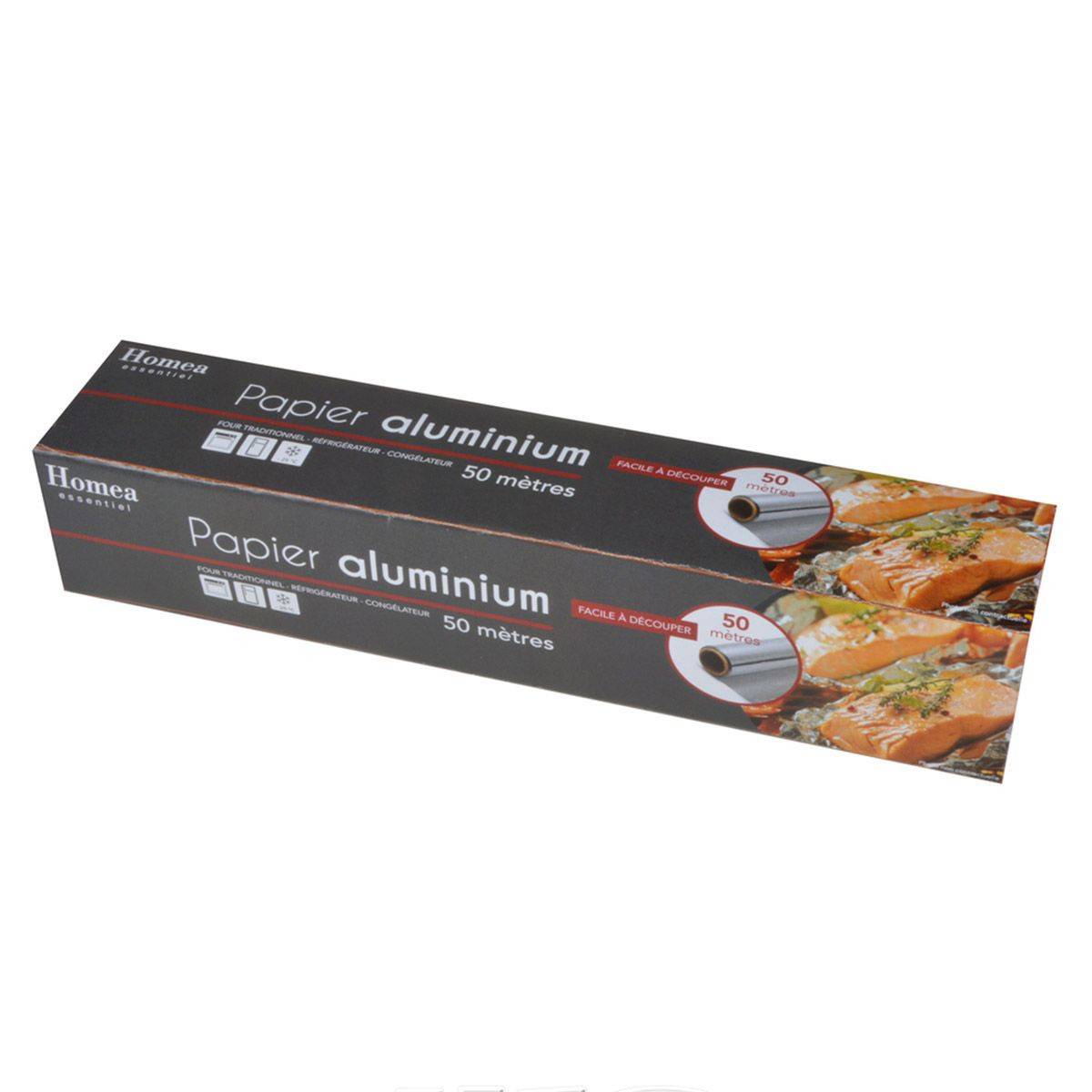Papier Aluminium "Facile à Découper" 50m Argent
