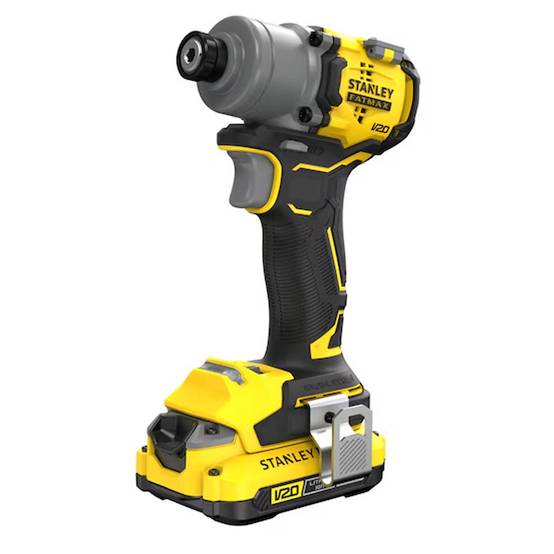 stanley - Visseuse À Impacts 203 Nm Brushless - Lithium 18V - 1 Batterie 2 Ah En Kit Prostack - SFMCF830D1T-QW STANLEY FATMAX V20 Stanley - Image 1