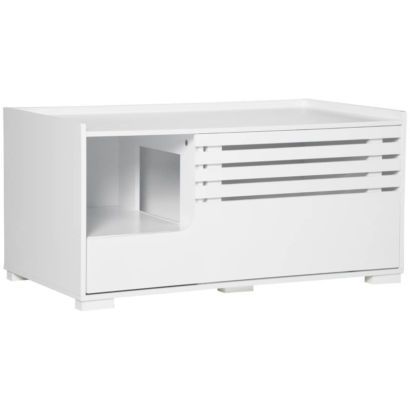 PANGIVO - Meuble pour chat bois blanc 90 x 48 x 43.5 cm - PANGIVO - Image 1