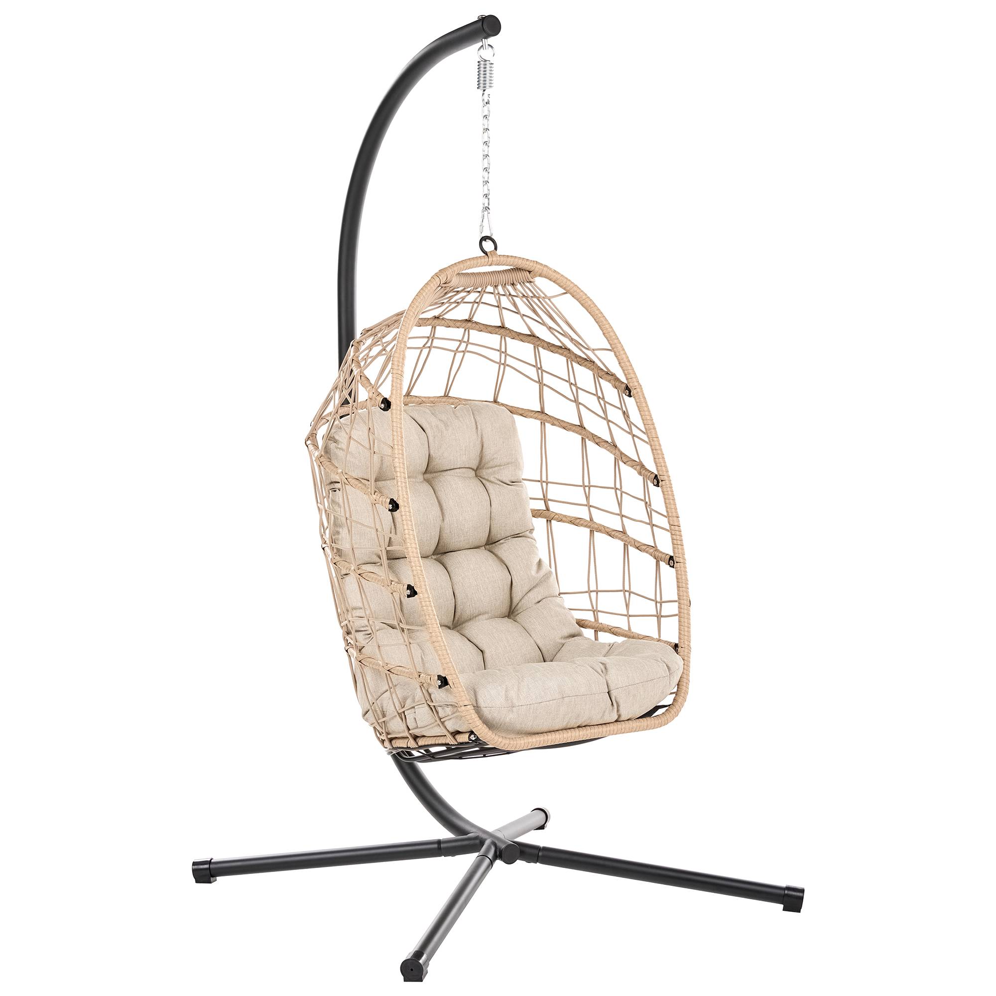 Beliani - Chaise porte-à-faux Tissu Naturel MORNESE - 102x104x195- Beliani - Image 2
