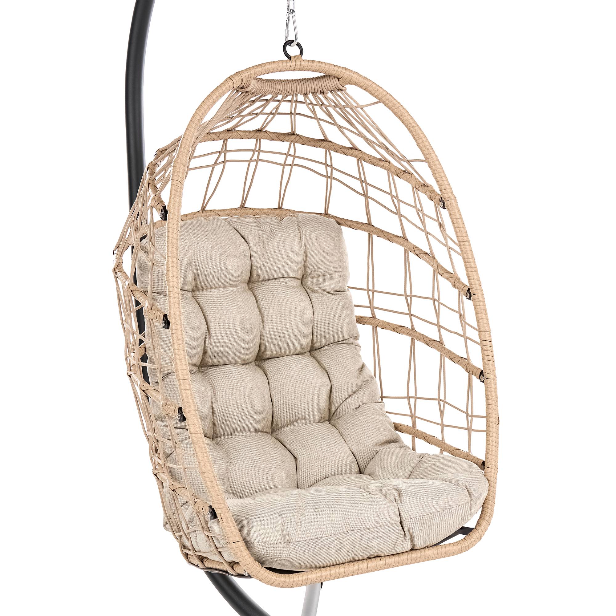 Beliani - Chaise porte-à-faux Tissu Naturel MORNESE - 102x104x195- Beliani - Image 7