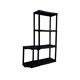 Dmora - Armoire d'extérieur Beveren, Etagère d'extérieur, Armoire de balcon polyvalente avec 2 étagères, 100% Made in Italy, 89x30h133 cm, Anthracite - Dmora - Image 6