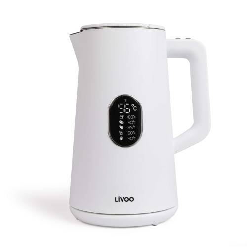 Livoo - Bouilloire digitale blanche design 1.5L - Image 3