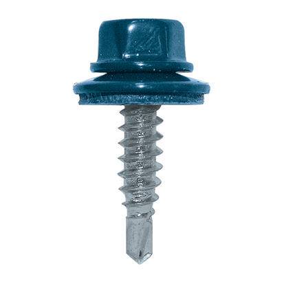 Vis couturage Colorvis 4.9x35 ETANCO - Tête ral 5008 bleu ardoise - 100 pièces - 551010008