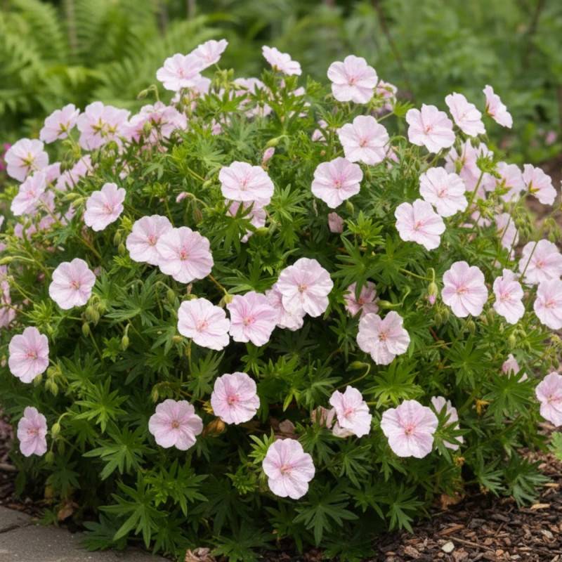 Géranium vivace sanguin Strié à fleurs Rose/ - feuillage Persistant - Godet