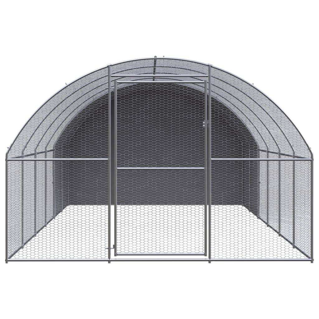 Poulailler extérieur Acier galvanisé avec Toit PE pour jardin 3x6x2 m – ComfortXL Outdoor Living - Image 2