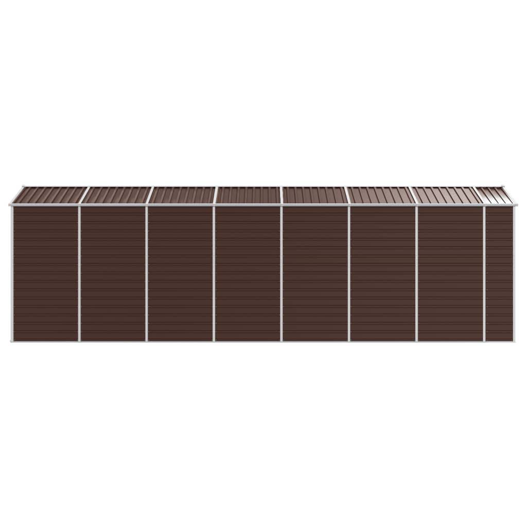 Vidaxl - Abri de jardin marron 191 x 640 x 198 cm en acier galvanisé vidaXL 3188270 - Image 7