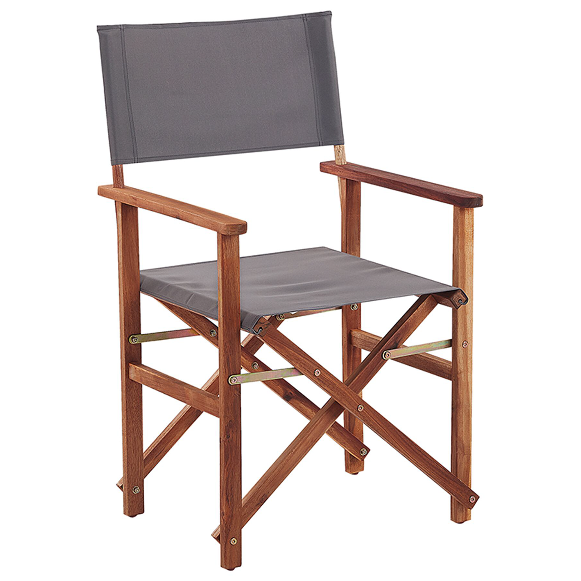 Beliani - Chaise de jardin Tissu Marron foncé CINE - Beliani - Image 7
