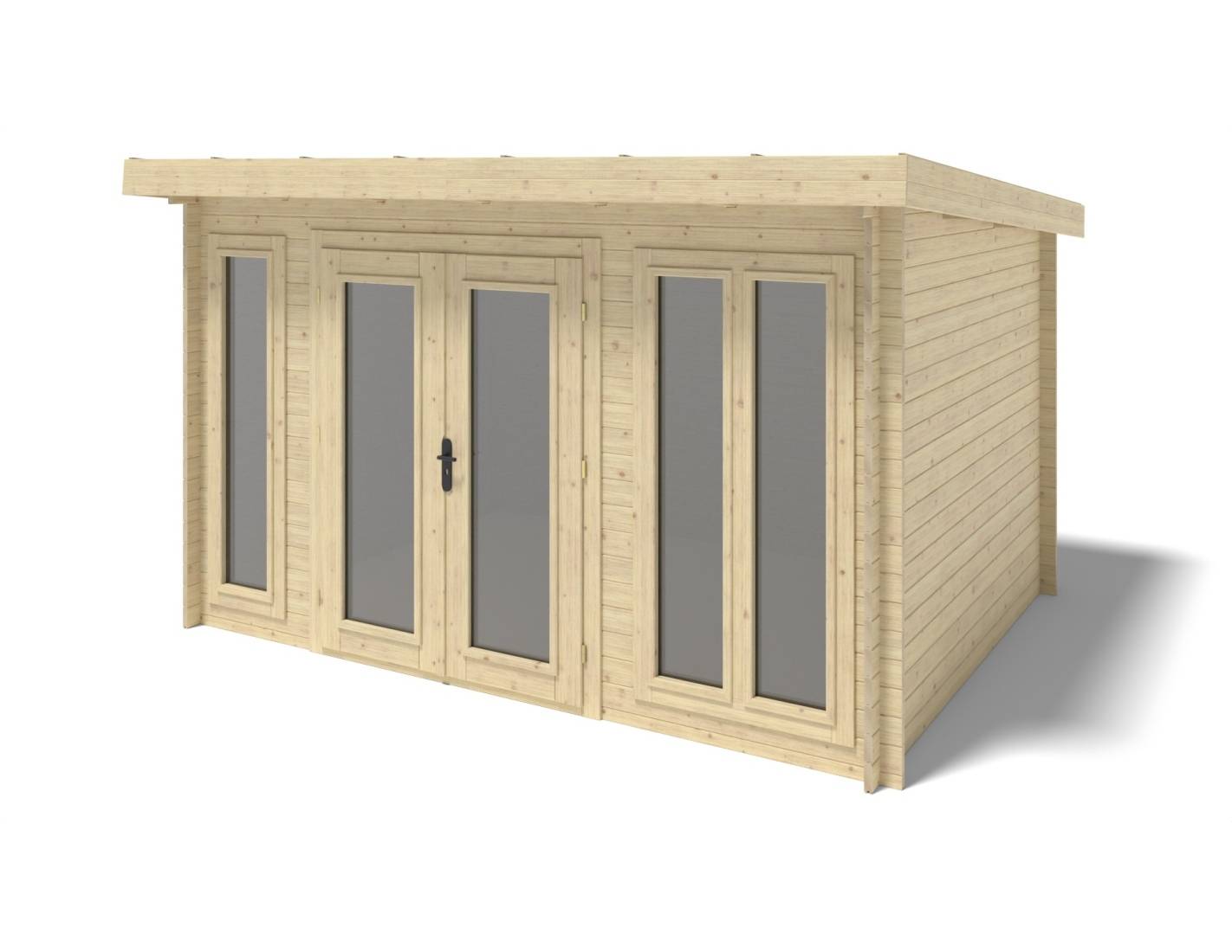 Altanka - Abri de jardin en bois - 12m2 - 4x3m - Ep. 34mm - Couleur: naturel - DOM652 - ALTANKA - Image 2