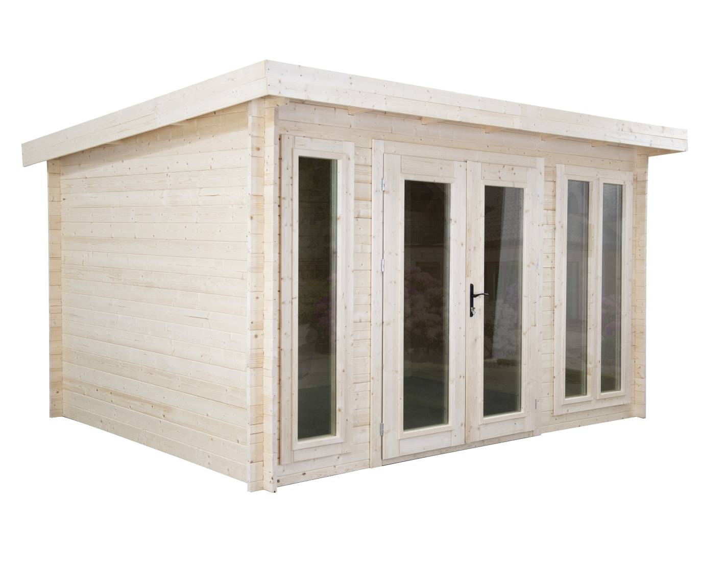 Altanka - Abri de jardin en bois - 12m2 - 4x3m - Ep. 34mm - Couleur: naturel - DOM652 - ALTANKA - Image 6