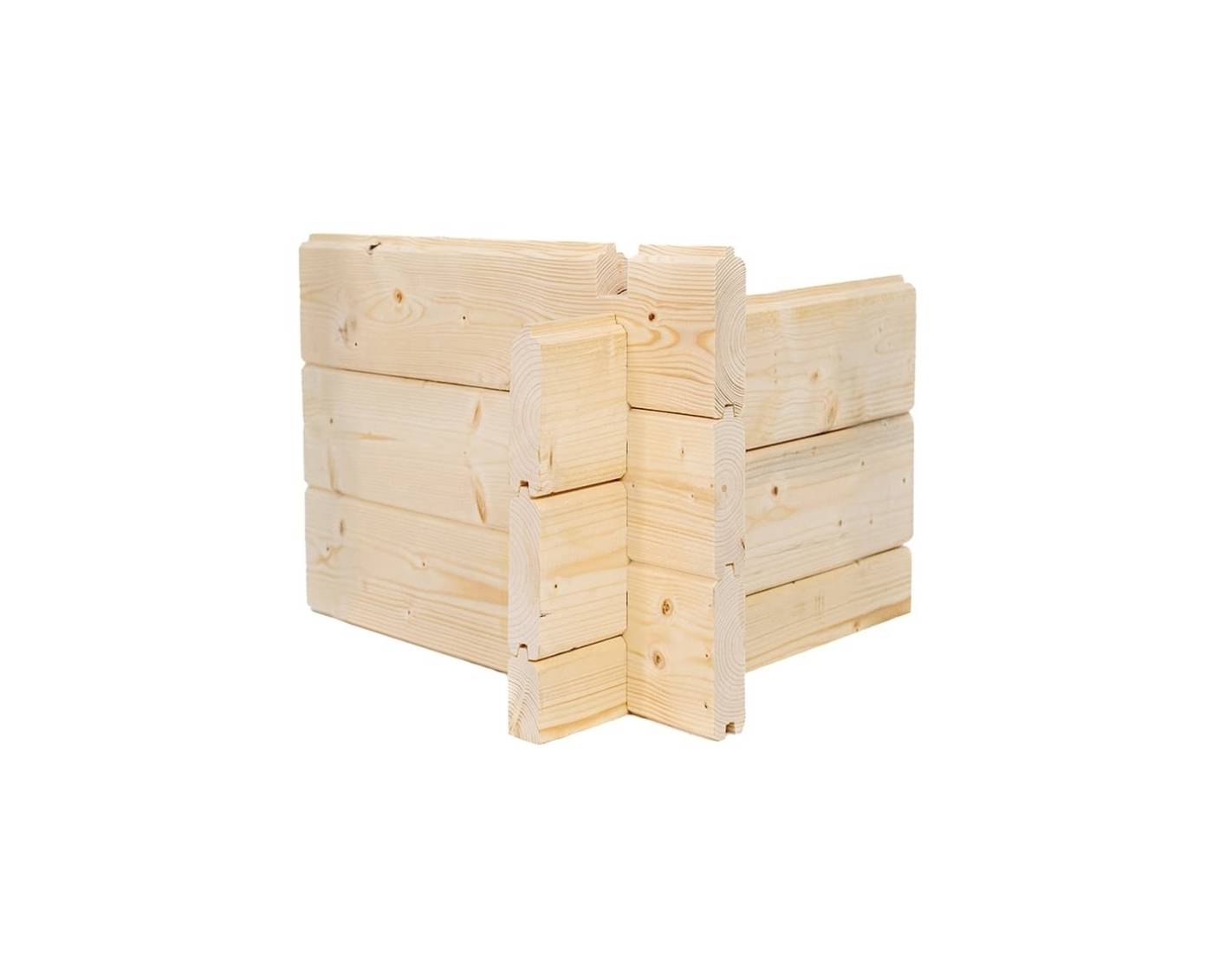 Altanka - Abri de jardin en bois - 12m2 - 4x3m - Ep. 34mm - Couleur: naturel - DOM652 - ALTANKA - Image 5