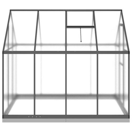 Serre aluminium et polycarbonate anthracite 224 x 169 x 202 cm - PANGIVO - Image 4
