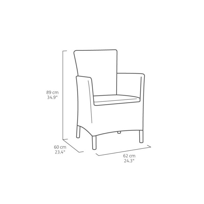 Keter - Ensemble balcon résine IOWA – Anthracite - Image 6