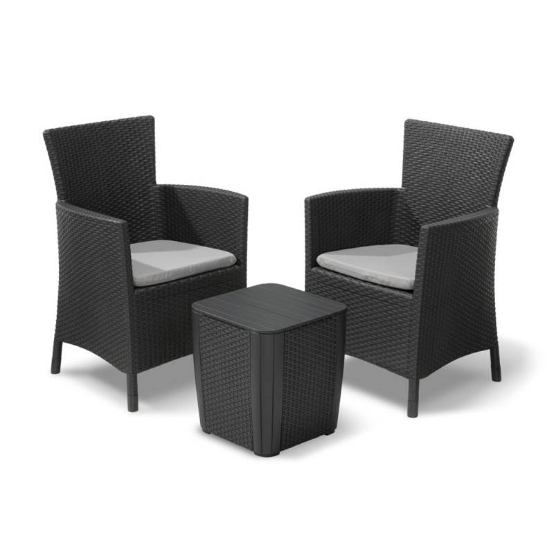 Keter - Ensemble balcon résine IOWA – Anthracite - Image 3