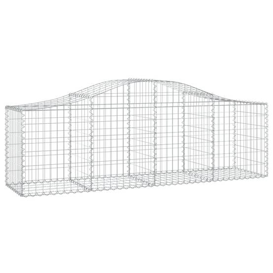 Vidaxl - Panier de gabions arqué 200x50x60/80 cm Fer galvanisé vidaXL 153393 - Image 2