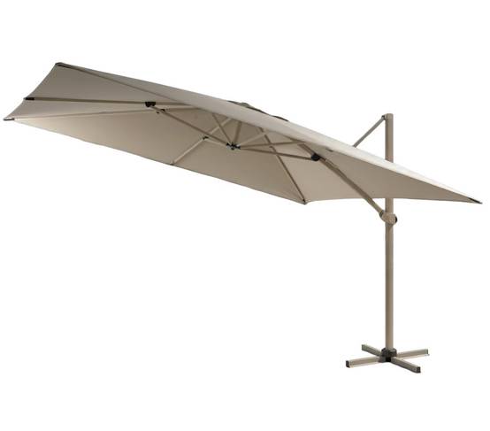 Parasol déporté 3.5x2.6m beige et lin DIAMANT - Image 5
