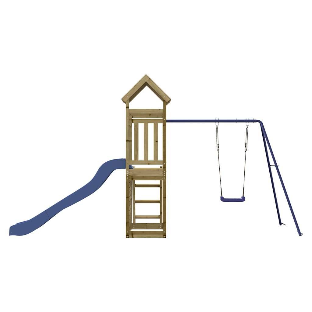 Aire de jeux d'extérieur - Jeu Plein air enfant bois de pin imprégné rj23 - Image 6