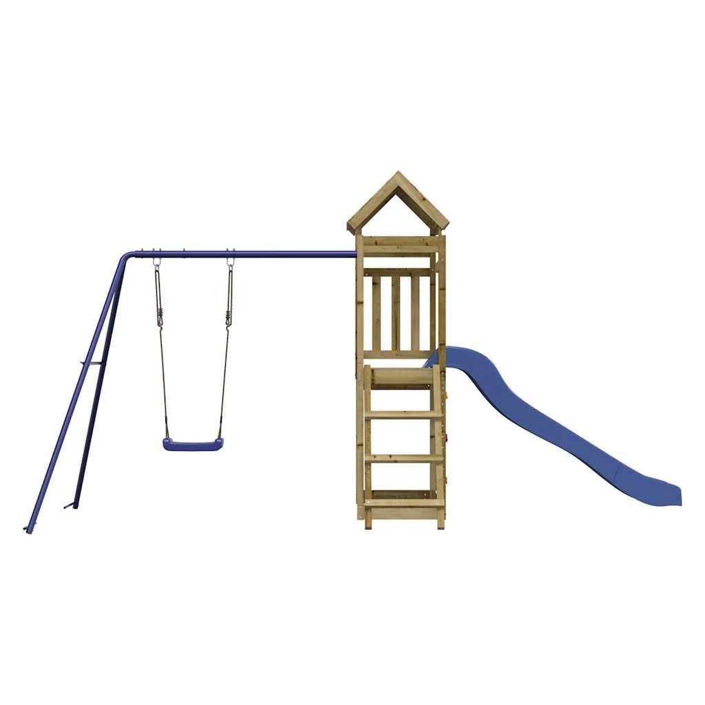 Aire de jeux d'extérieur - Jeu Plein air enfant bois de pin imprégné rj23 - Image 5