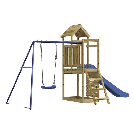 Aire de jeux d'extérieur - Jeu Plein air enfant bois de pin imprégné rj23 - Image 3