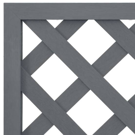 Vidaxl - Jardinière en treillis-Pot de fleur-Bac à fleurs Gris 65x33x135 cm WPC - Image 5