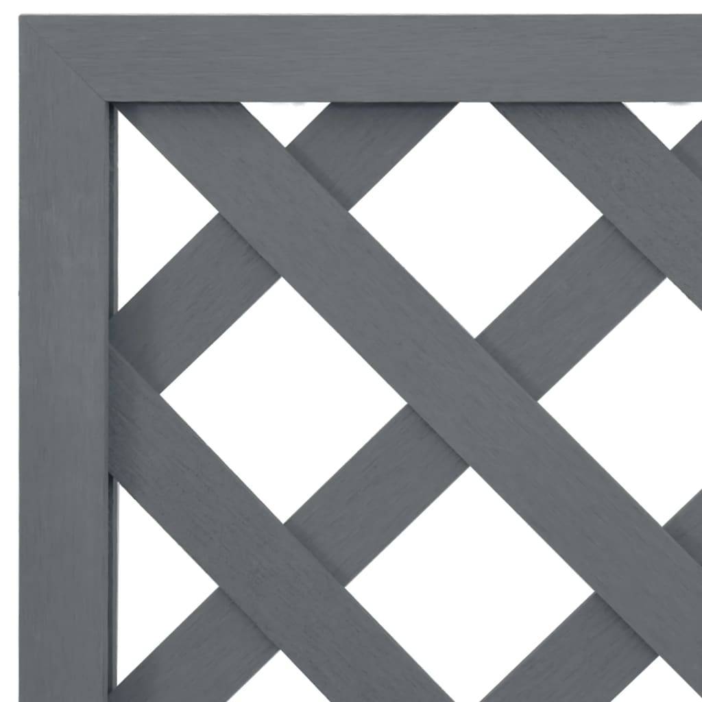 Vidaxl - Jardinière en treillis-Pot de fleur-Bac à fleurs Gris 65x33x135 cm WPC - Image 5
