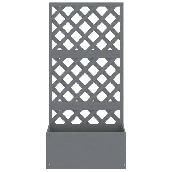 Vidaxl - Jardinière en treillis-Pot de fleur-Bac à fleurs Gris 65x33x135 cm WPC - Image 3