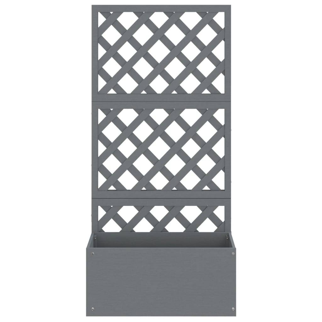 Vidaxl - Jardinière en treillis-Pot de fleur-Bac à fleurs Gris 65x33x135 cm WPC - Image 3