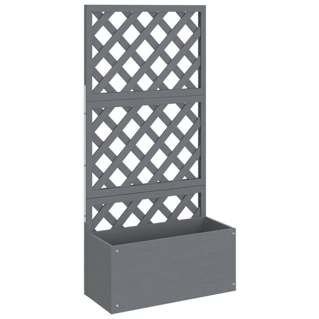 Vidaxl - Jardinière en treillis-Pot de fleur-Bac à fleurs Gris 65x33x135 cm WPC - Image 2