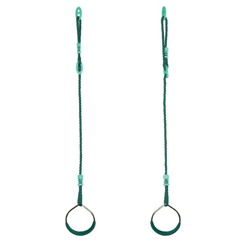 Soulet - Anneaux de gymnastique agrès balançoire pour portique bois 1,95 à 2,50 m - Image 1