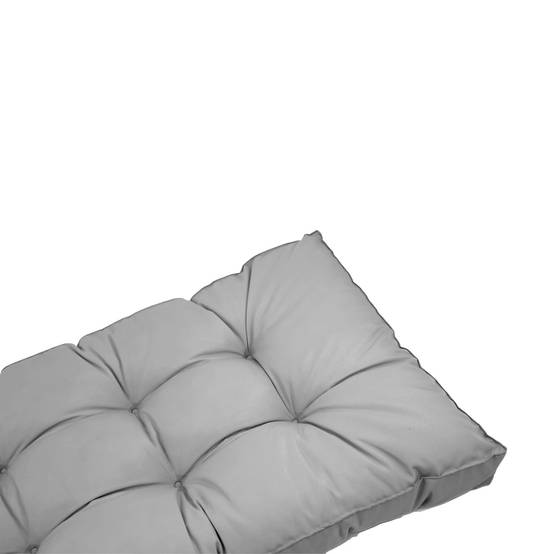 Coussins pour salon de jardin capitonné 120x60cm gris galet - Déco arts - Image 7