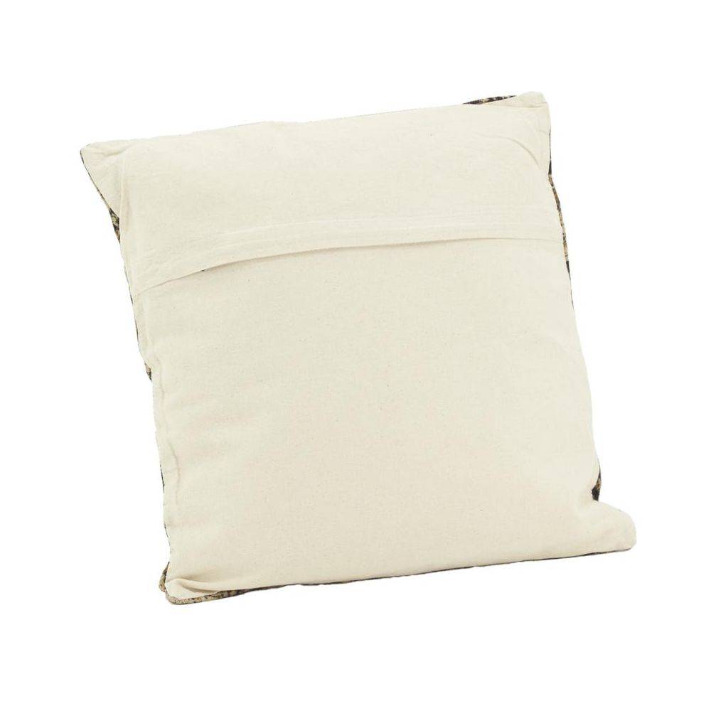 Aubry Gaspard - Coussin à fleurs marron - Image 4