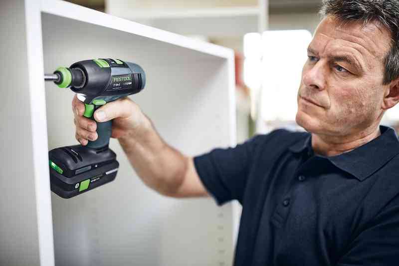 Perceuse visseuse sans fil T 18+3 HPC 4.0 I-Set - FESTOOL - avec 2 batteries 18V 4.0Ah - chargeur - accessoires - Systainer - 576989 - Image 9