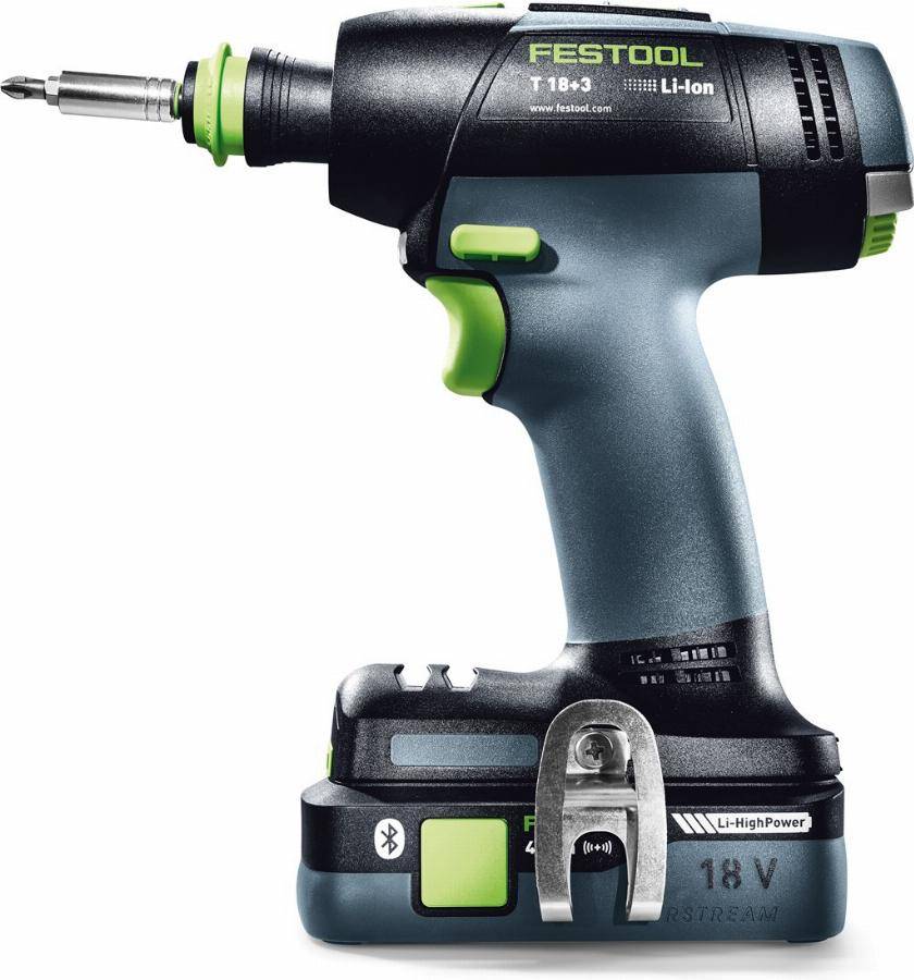 Perceuse visseuse sans fil T 18+3 HPC 4.0 I-Set - FESTOOL - avec 2 batteries 18V 4.0Ah - chargeur - accessoires - Systainer - 576989 - Image 2