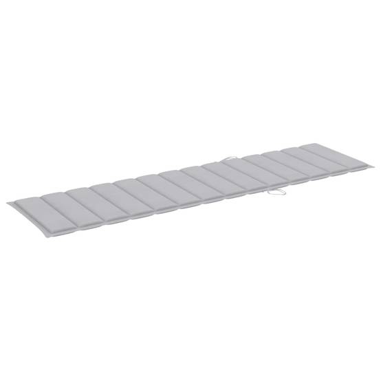 Chaise longue | Transat | Bain de soleil avec table et coussin Bois de teck solide - Image 8