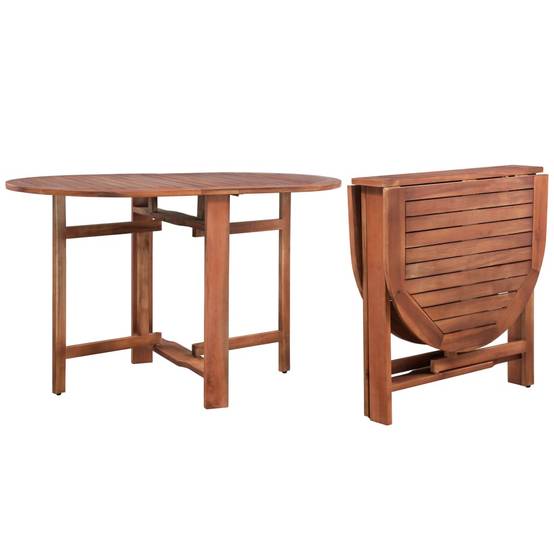 Table de jardin - Table Extérieure - Table De Patio 120x70x74 cm Bois d'acacia massif - Image 2