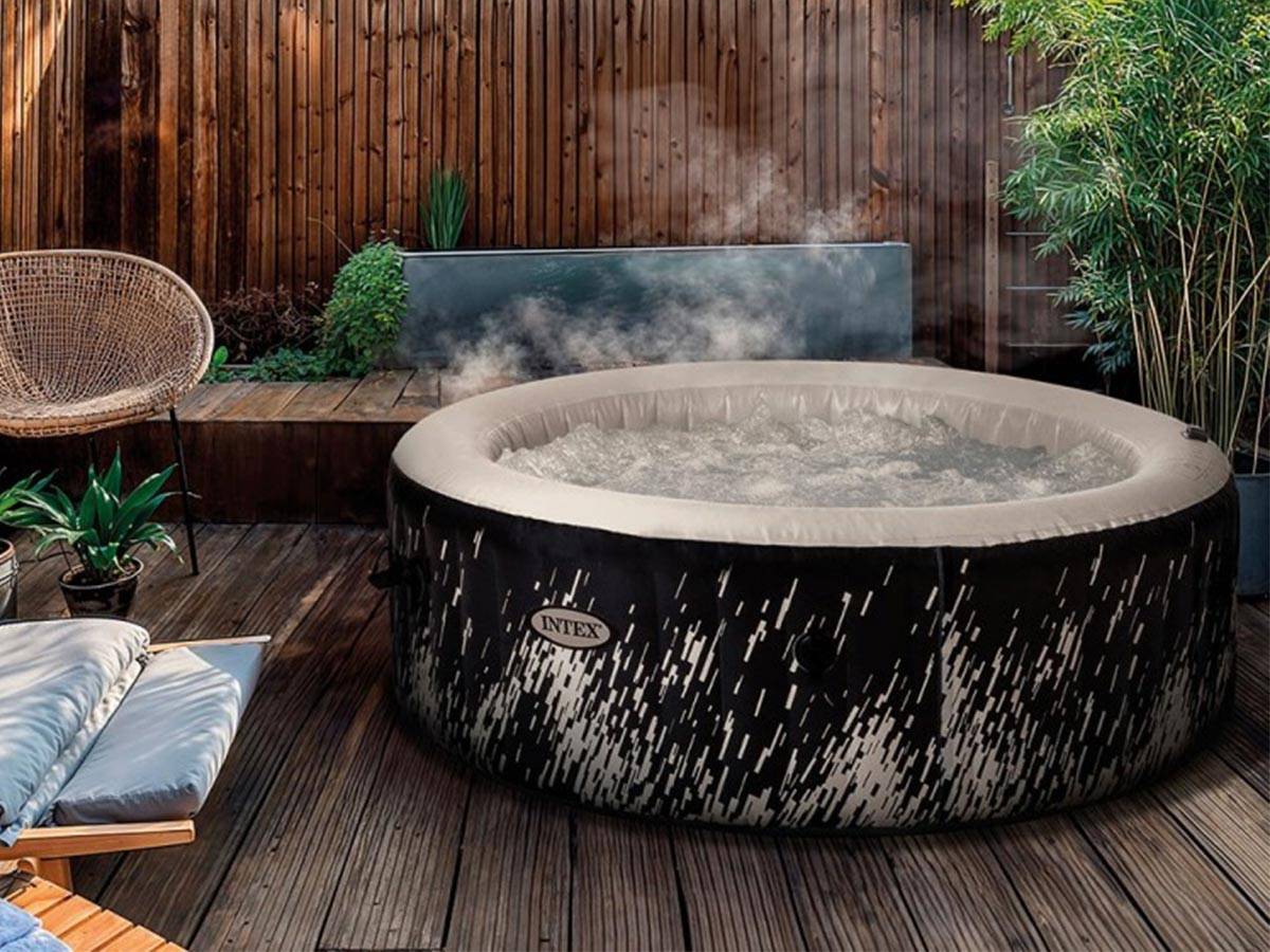 Spa gonflable PureSpa Galaxie rond Bulles avec LED 4 places - Intex - Image 5