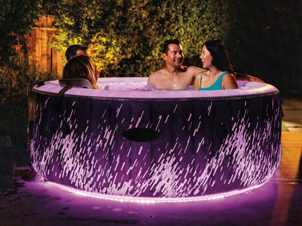 Spa gonflable PureSpa Galaxie rond Bulles avec LED 4 places - Intex - Image 3