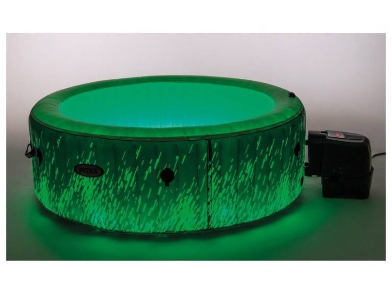 Spa gonflable PureSpa Galaxie rond Bulles avec LED 4 places - Intex - Image 9