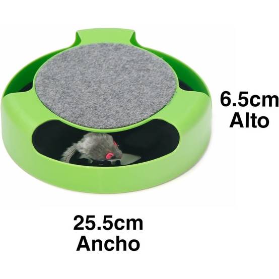 Jouet interactif pour chat - Souris rotative + 4 spirales - Stimulation sans piles - Living123 - Image 4