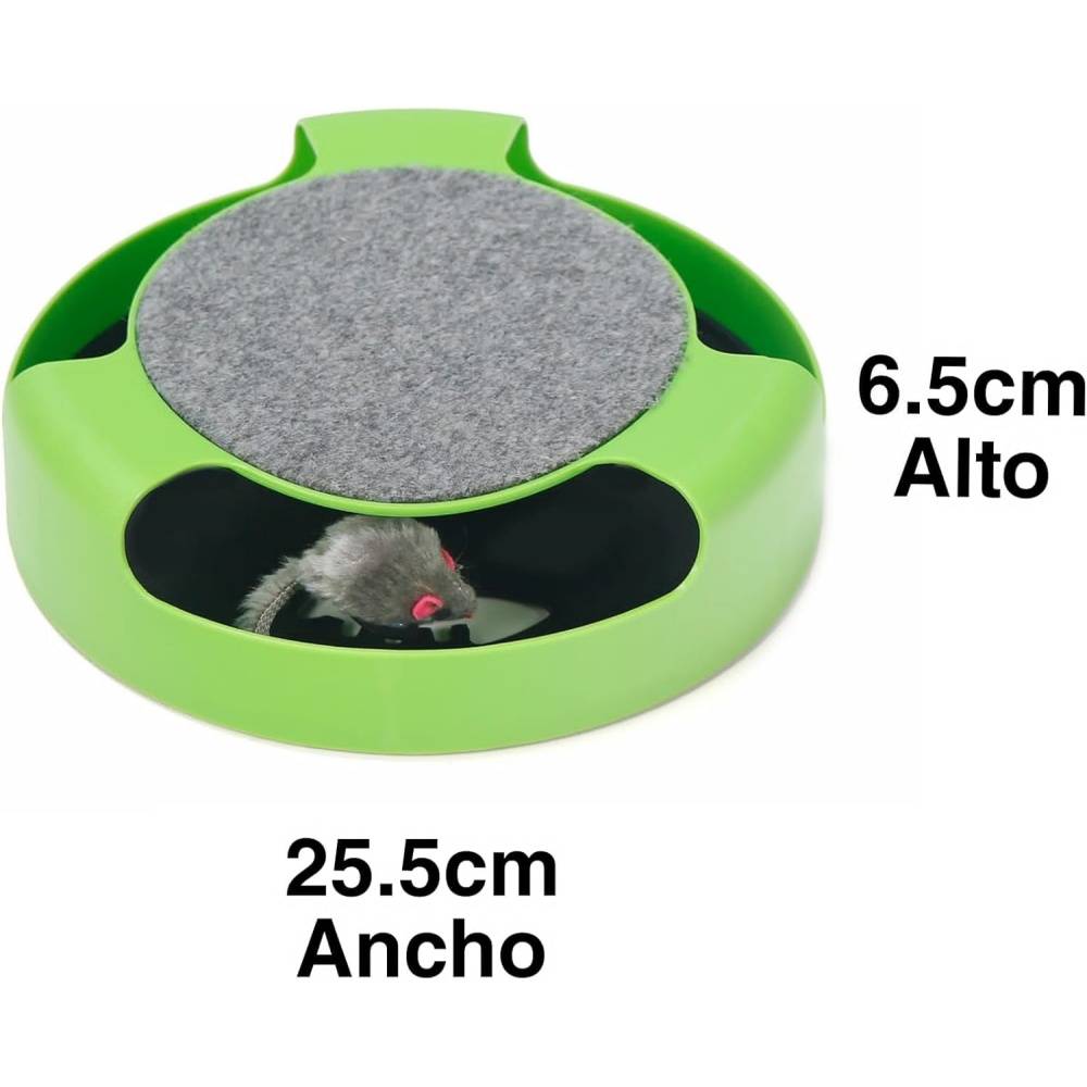 Jouet interactif pour chat - Souris rotative + 4 spirales - Stimulation sans piles - Living123 - Image 4